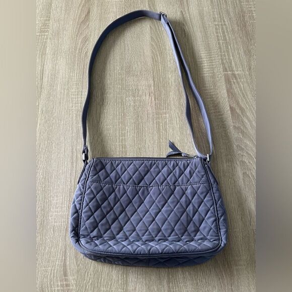 PREOWNED … VERA BRADLEY Quilted Charcoal Shoulder Bag - Picture 2 of 6